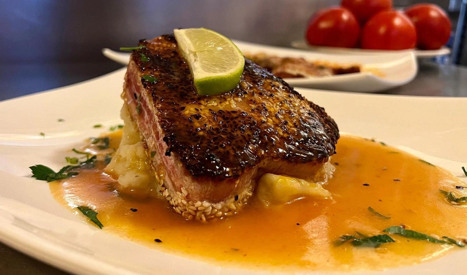 Almond crusted salmon